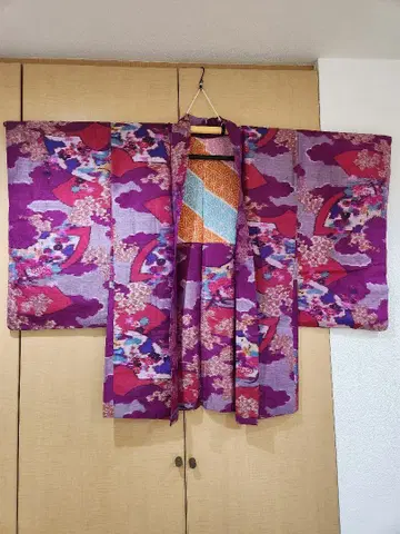 다이쇼 로망 명선 꽃무늬 겉옷