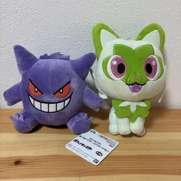 포켓몬 겐가 냐오하 봉제 인형 2개 세트