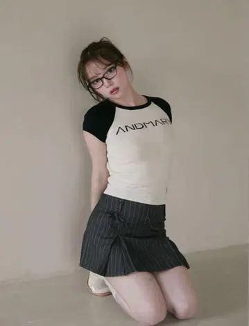 andmary Bibi pleats mini skirt