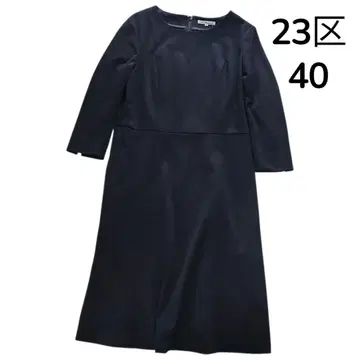 23구 스트레치 코튼 폴리 포멀 원피스 L 네이비