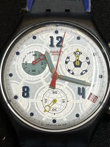 스와치 손목시계 쿼츠 실버 남성용 Swatch