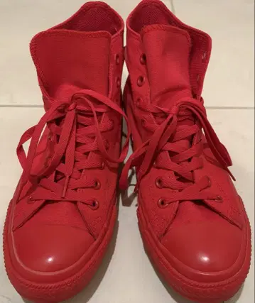 컨버스 올스타 척테일러 레드 하이컷 27.5cm