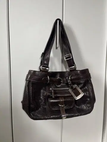 vintage brown leather bag y2k