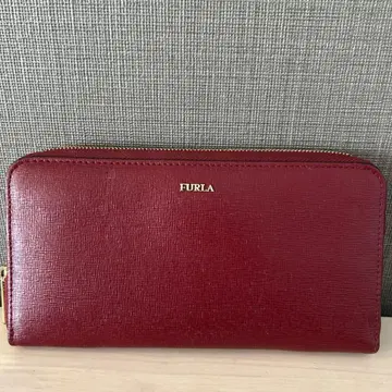 FURLA 훌라 장지갑 와인 레드