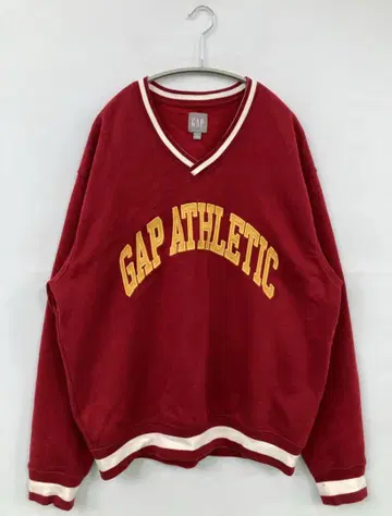 GAP ATHLETIC V넥 트레이닝복 M 빨간색