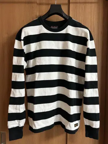 Iron Heart 스트라이프 긴팔 티셔츠 X-LARGE