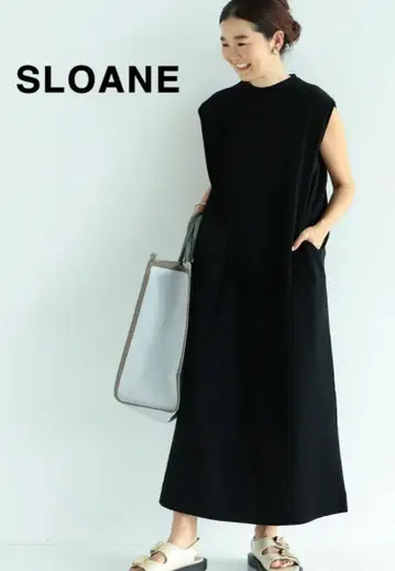SLOANE x Demi-Luxe BEAMS / 턱 슬리브 원피스