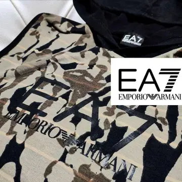 EMPORIO ARMANI EA7 아르마니 카모플라주 후드 베스트