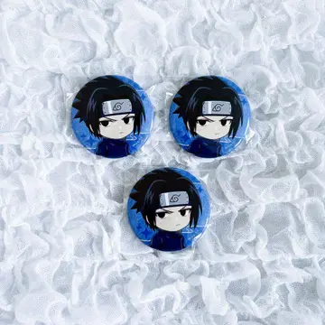 NARUTO 나루토 빌레방 캔뱃지 사스케