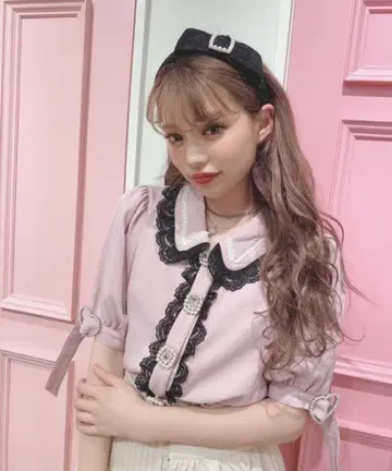 스완키스 swankiss 핑크 상의 비쥬