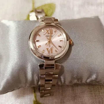 SEIKO 솔라 손목시계 루키아 V117-0CE0 핑크 중고품
