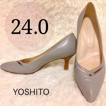 YOSHITO 스틸레토 우드힐 펌프스 힐 높이 3cm
