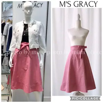 M'S GRACY*Instagram 게재*허리 리본 플레어 스커트