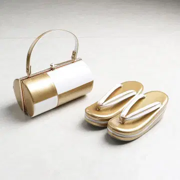 [ 새상품 ] 조리 백 세트 화이트 & 골드 / 24cm