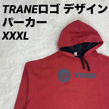 후드티 TRANE 로고 디자인 레드 XXXL 사이즈 남성용