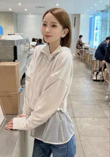 미개봉 새상품 즉시 배송 시이짱 차광 후드티 메쉬 없음 그레이지