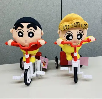 짱구는 못말려(크레용 신짱) 봉제 인형 삼륜차 2세트