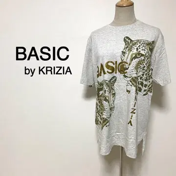 BASIC by KRIZIA 그레이 컬러 레오파드 프린트 티셔츠