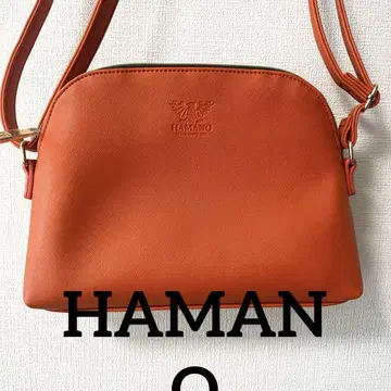 미사용품 HAMANO 숄더백 오렌지