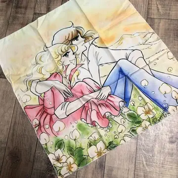 캔디 캔디 & 테리 반다나 손수건 50cm 50cm 새상품