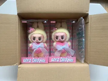 POP MART LET'S CHECKMATE 봉제 인형 labubu 2개