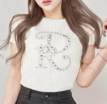 다리치 Darich DR 비쥬 리브 니트탑 화이트