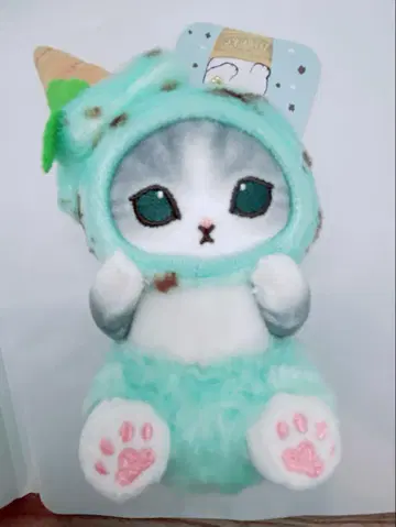 mofusand 아이스냥 마스코트 초코 민트 봉제 인형 완판템