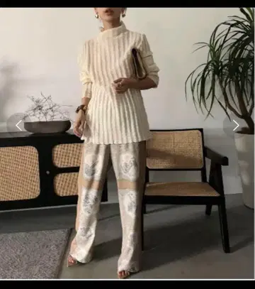 Ameri 아메리빈티지 LANDSCAPE SCARF PANTS