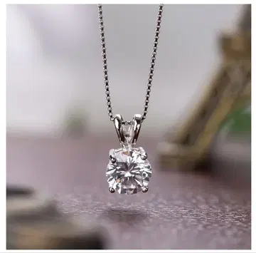 1.25캐럿 파인 디자인 목걸이 플라티나 마감