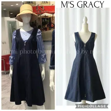 M'S GRACY*Instagram 게재*데님 오버롤 스커트 원피스