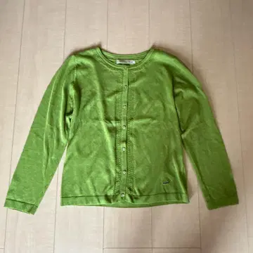 CROCODILE 크로커다일 가디건 레이스 그린 긴팔