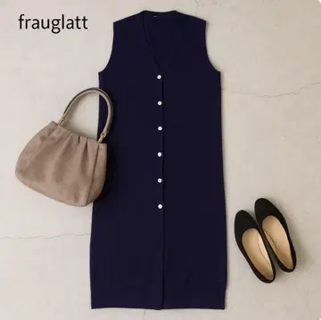 J862@ frauglatt 롱 베스트 M 고급 심플 V넥