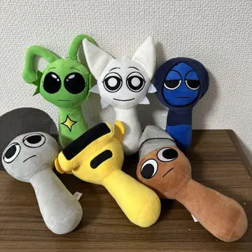 [ 6개 세트 ] 스키 플랜 봉제 인형 [ 전체 길이 약 23cm ]
