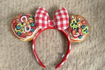 미니 마우스/머리띠/Disney/sea/피자/깅엄 체크