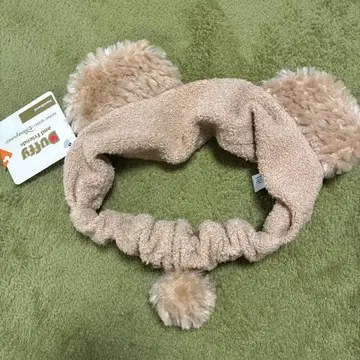 귀 달린 헤어밴드 베이지