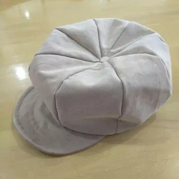 베이지 팔각형 헌팅 캡