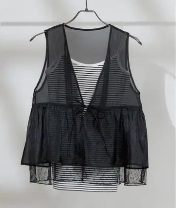 FREAK'S STORE 오간자 레이스 레이어드 베스트