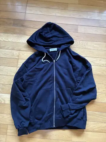everyone cotton zip up hoodie (NAVY) XL