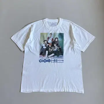 90s used 샤란Q 포토 프린트 포카리스웨트 맨투맨 티셔츠