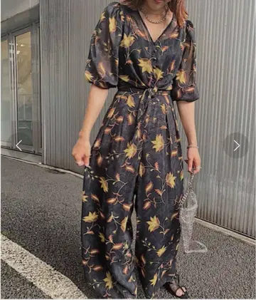 Ameri 아메리 아메리 빈티지 꽃무늬 셋업