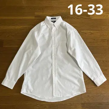 90s USA STAFFORD 코튼 셔츠 16-33 화이트 버튼 다운