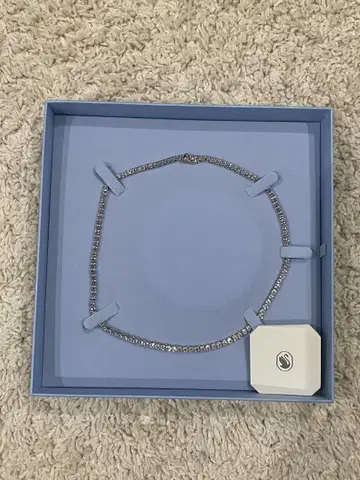 SWAROVSKI Matrix Tennis 목걸이 실버 컬러 M