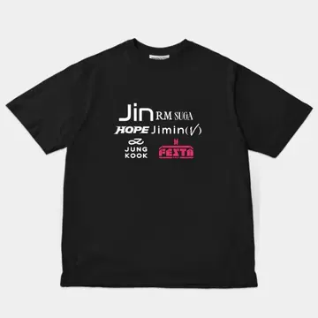 [2024 FESTA] 오버사이즈 티셔츠 (BLACK)