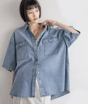LOWRYS FARM 데님 BIG 셔츠