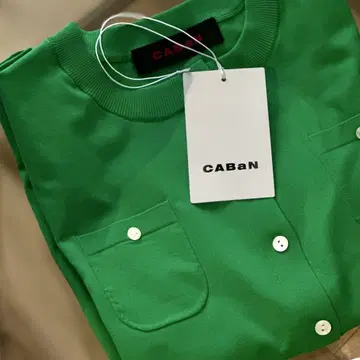 CABaN 하프 슬리브 포켓 가디건