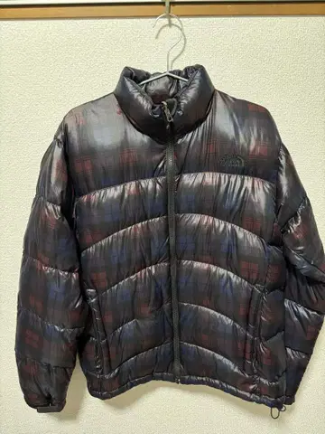THE NORTH FACE 체크 무늬 다운 자켓