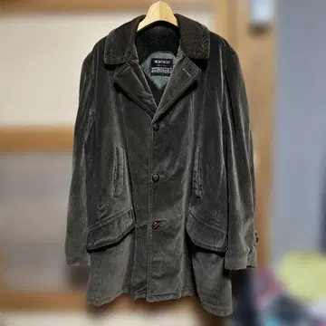 70s 구제 의류 시어스 컨트리 코트 코듀로이 자켓 그린 42
