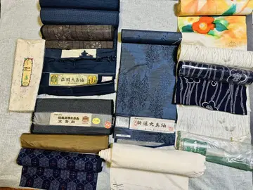 옷감 묶음 판매 11점 리메이크 소재 오시마 명주 실크 100% 모슬린
