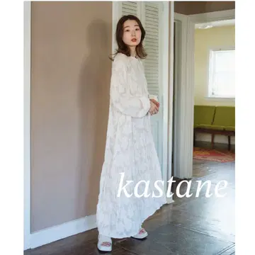 [ kastane ] 시어 자카드 레이스 원피스 카스타네 아이보리