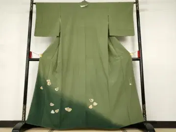 럭셔리 이로도메소데 작가 작품 초화문 운염 금채 순수 실크 일품